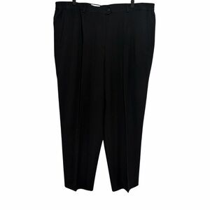 Lucia Women’s Black Straight Leg Dress Pants Trousers Wool Blend Office Core